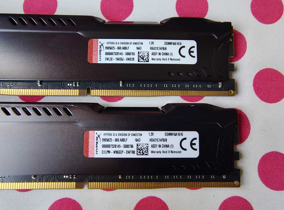 Memorie Ram HyperX Fury Black 16GB DDR4 (2 X 8 GB) 2133 Mhz.