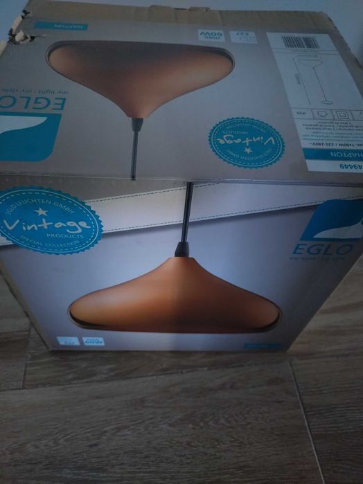 Pendul Lustra de tavan Hapton E27 max. 60W, cupru