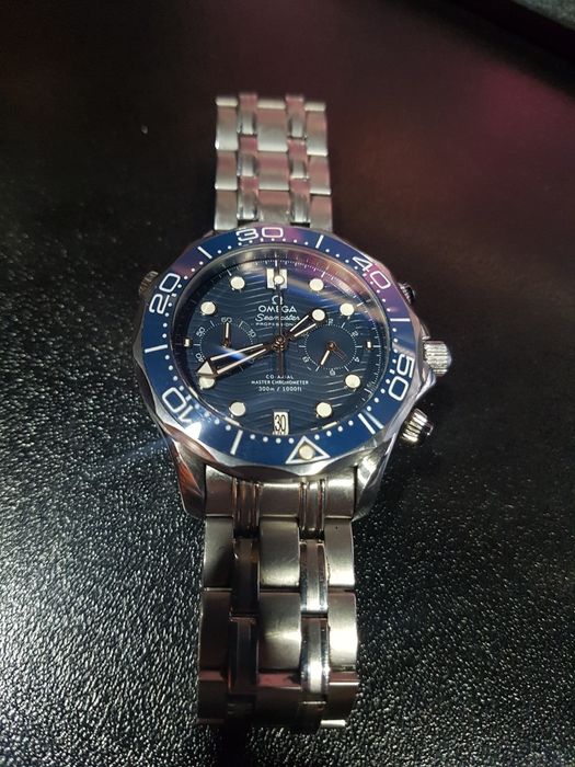 Omega Seamaster Diver 300m Blue Dial Chronograph 44mm