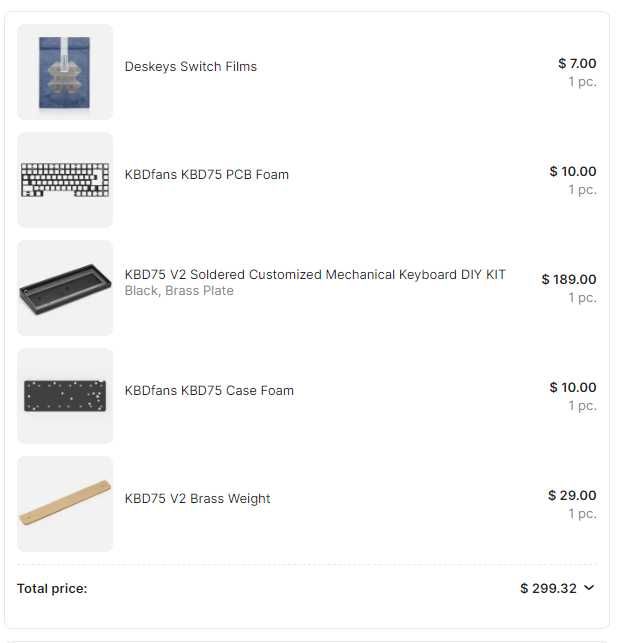 Кастомная клавиатура Kbd75 v2