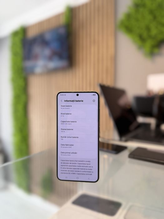 **ATS GSM**Samsung S25 128gb Green/Baterie 100%/Fact+Gar 12 luni