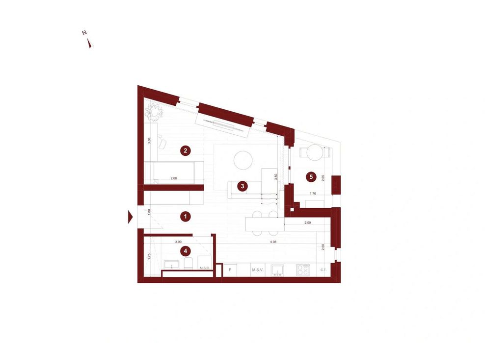 Apartament NOU cu o camera VIA CARMINA, de la dezvoltator avans 5%