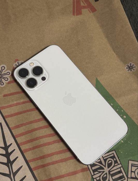 КАТО НОВ 128GB iPhone 13 Pro Max A1 Гаранция 2024 Silver