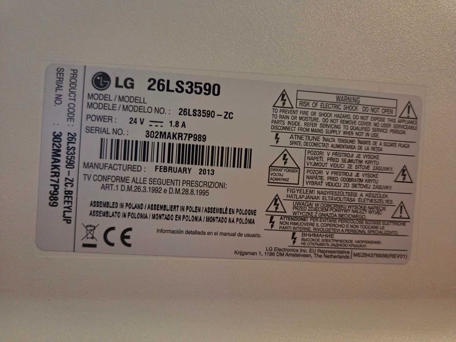 Televizor LG 26LS3590