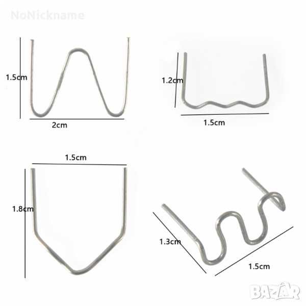 ТОП ЦЕНА!!!СКОБИ ТЕЛЧЕТА 4 ВИДА за Поялник за Залепяне на Пластмаса.