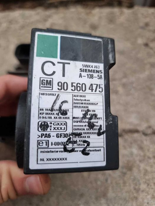 Kit Pornire Opel Astra G Vectra B Zafira A 1.6 16V X16XEL 74kW Euro 2 | Piese ECU Calculator Motor Inel Imobilizator Cip Cititor Cheie Modul Injectie