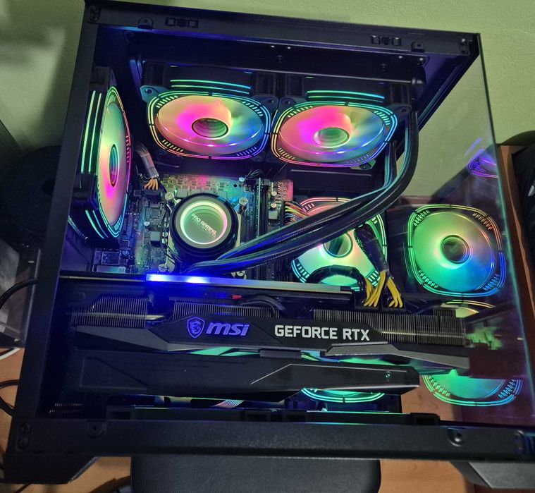 PC Gaming Intel i5-12500,16GB DDR5,1TB NVMe+1TB SSD,AIO,RTX 3060-12GB
