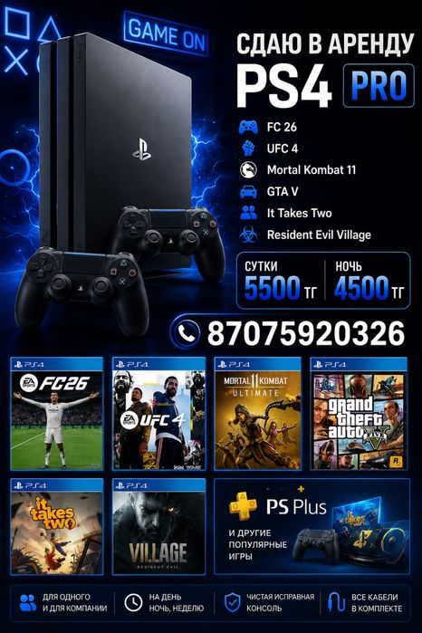 PlayStation напрокат — быстро, удобно и недорого!