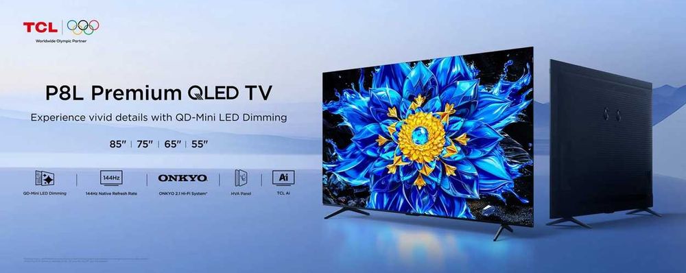 Телевизор TCL 85 P8L Premium QLED 144HZ Google TV (2026 новинки)
