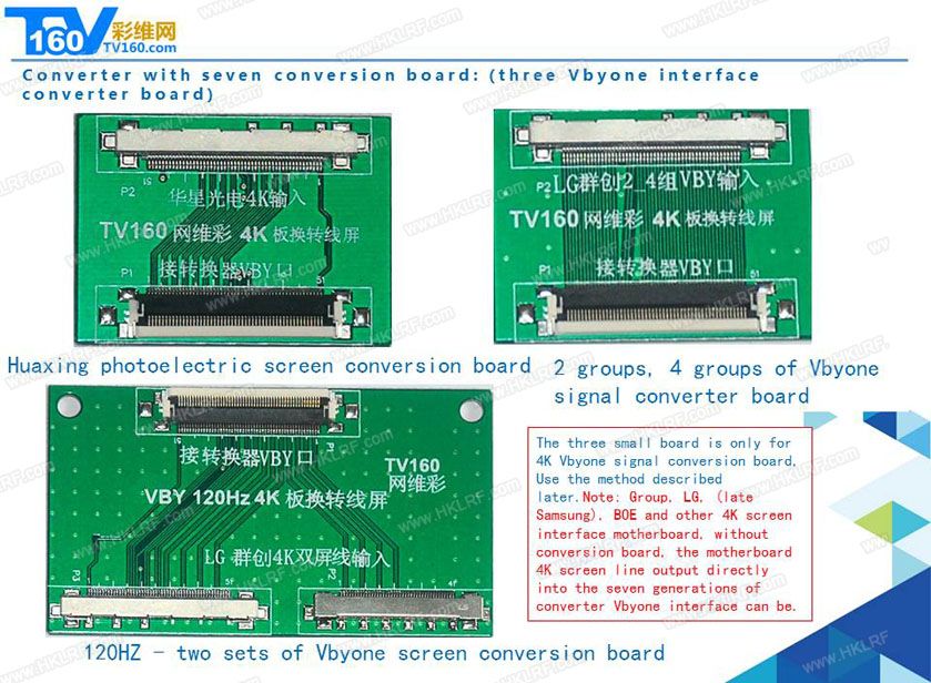 Instrument de testare , placa de bord TV160 a 7-a Vbyone și LVDS HDMI