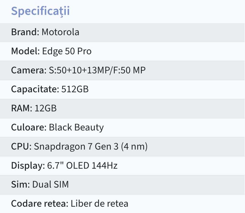 Motorola egde 50 pro
