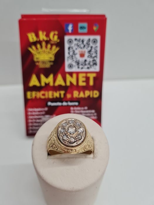 Inel din aur 18k cu briliante Amanet BKG