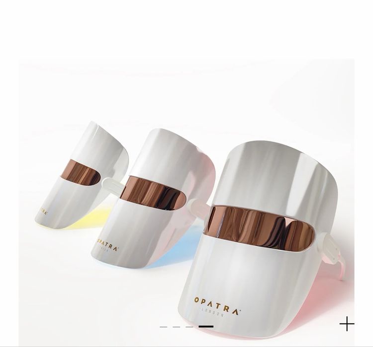 Masca facială LED Opatra London GlowMask Pro, terapie cu lumina pentru intinerirea pielii, tratament anti-aging, nouă
