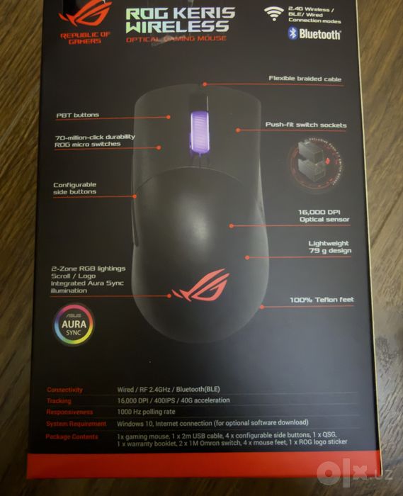 Беспроводная игровая мышь ASUS ROG Keris Wireless