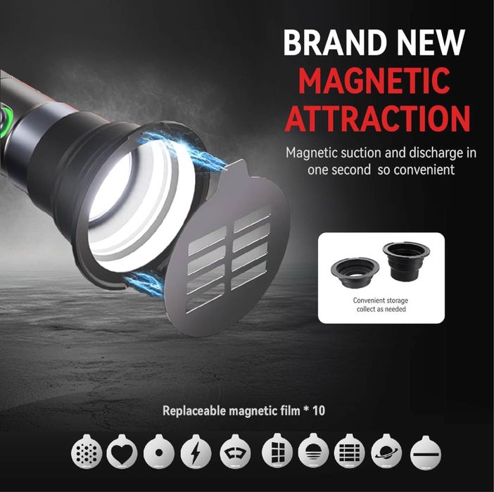 PHOTOOLEX Led 10W RGB Spotlight — Фонарь Flashlight