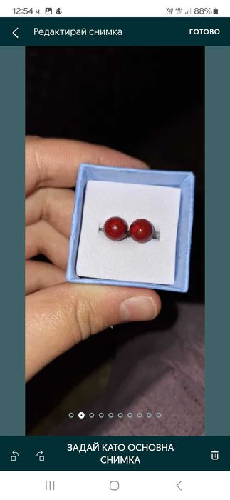 Обеци с карнеол(СРЕБЪРНИ ПРЪСТЕНИ)