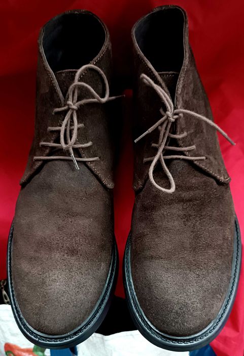 Ghete chukka din piele naturala intoarsă mărimea 44 made in ITALY