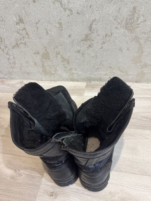 Берцы зимние Бизон .Кожанные берцы