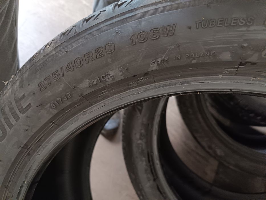 Anvelope vara 275 40 20 Bridgestone runflat 2022 și 2023  5.5mm