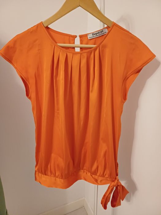 Top satin Depot 96 portocaliu