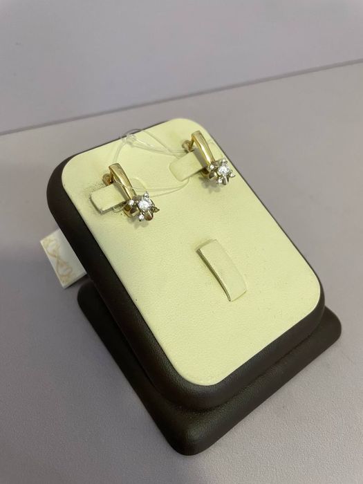 Золотые серьги 585 / Каспи Рассрочка 0-0-24/ СА 29266