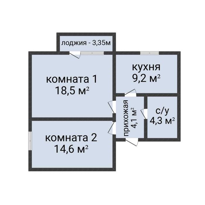 2-комн.ул.пл. в центре