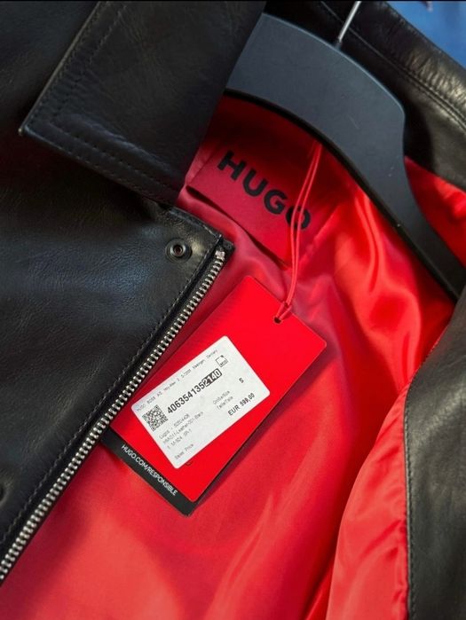 Geaca de piele Hugo Boss