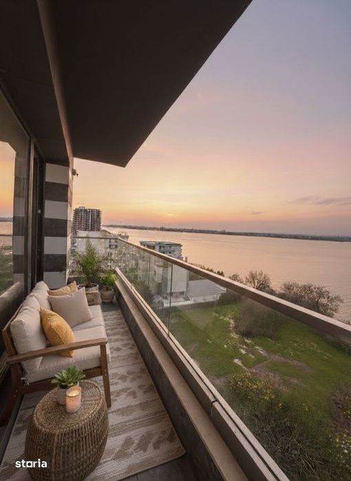 Locuinta aparte cu  apusuri pe lac