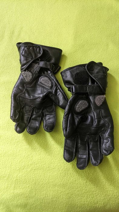 Мъжки кожени мото ръкавици, размер L, с вентилация,  като нови