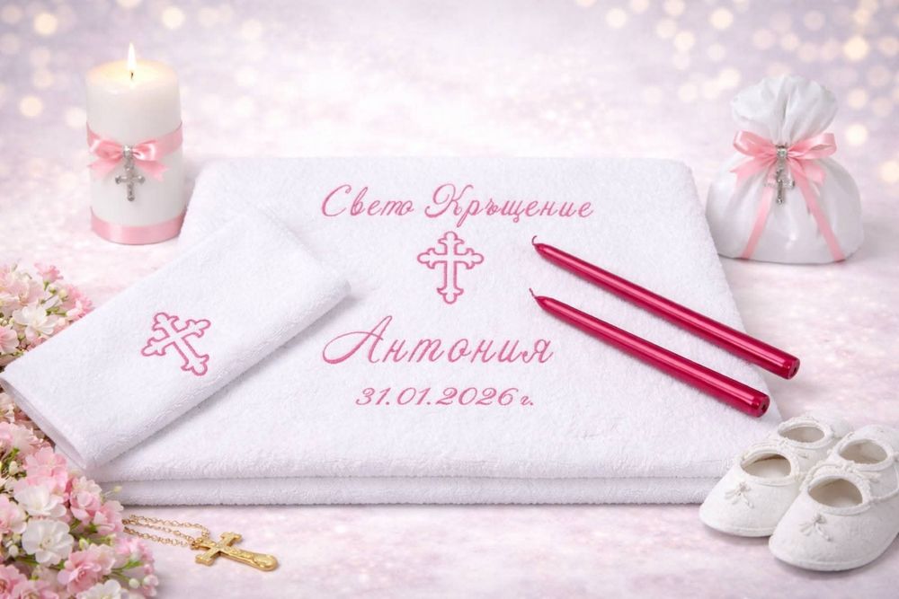 Хавлиена кърпа за Свето Кръщение
Персонализирана