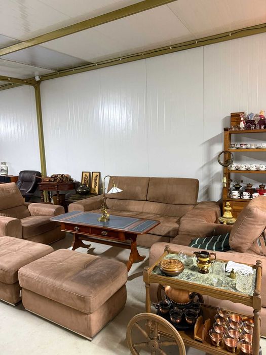 Мека мебел- комплект естествена кожа