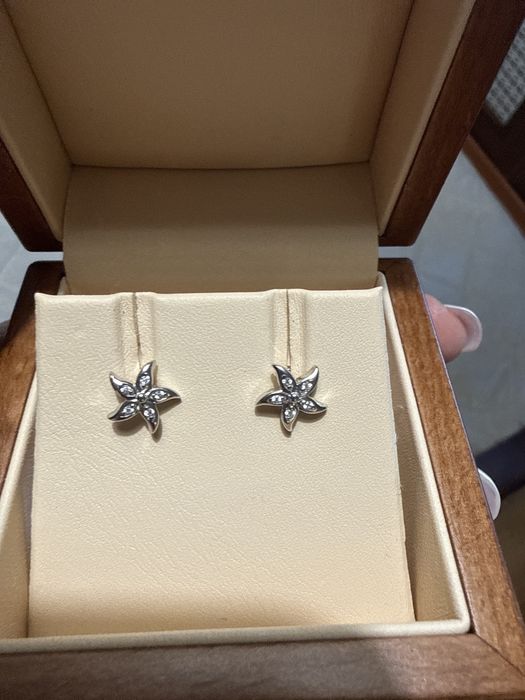Продам серьги гвоздики серебро