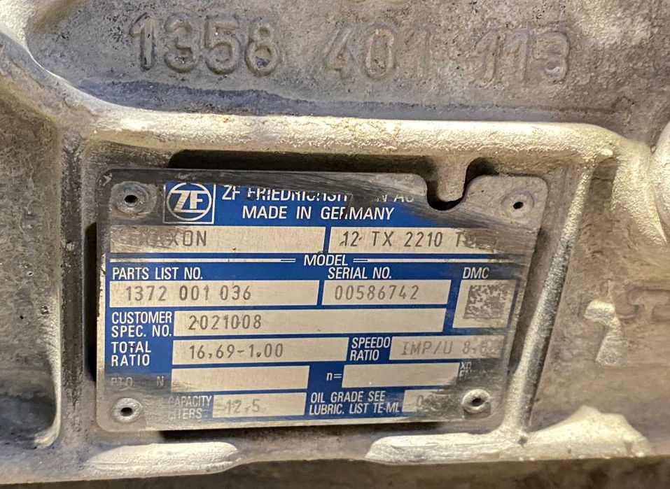 Cutie viteze DAF XF106 -ZF TRAXON 12TX2210TD -Piese de schimb