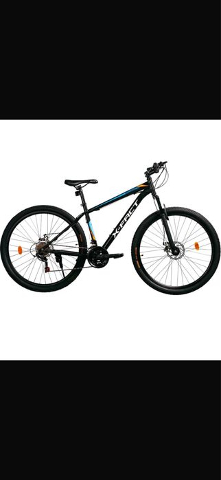 Bicicleta xfact cu frane hidraulice pe disc