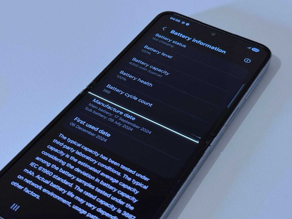 Бартер! Samsung Galaxy Z Flip 6 Blue (Син) 100% Батерия.