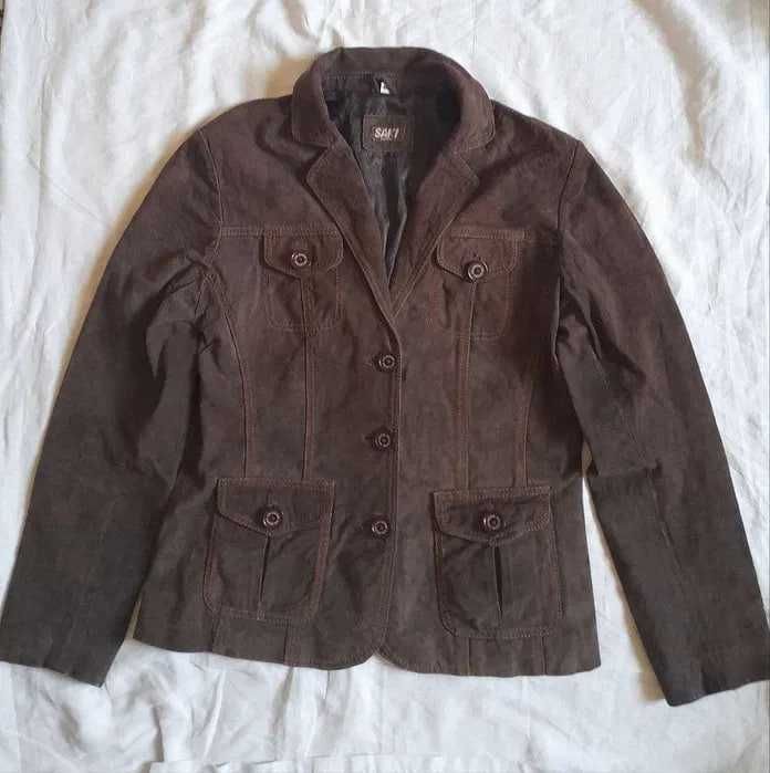 SAKI замшевая куртка пиджак  40 - 42р