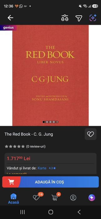 C.G. Jung – The Red Book (Liber Novus) | Ediție mare ilustrată | Hardcover | W.W. Norton
