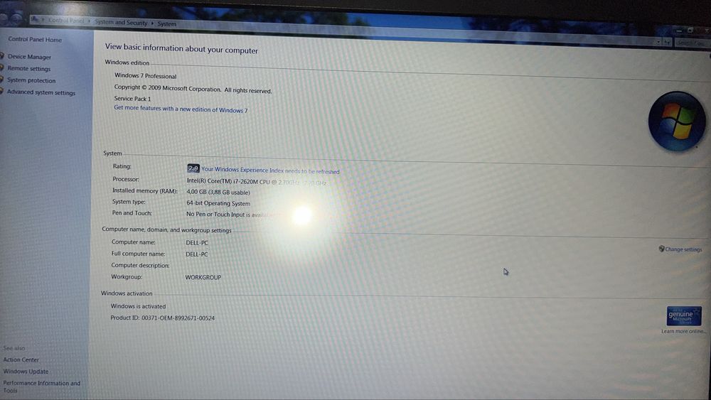 Лаптоп делл Е6520