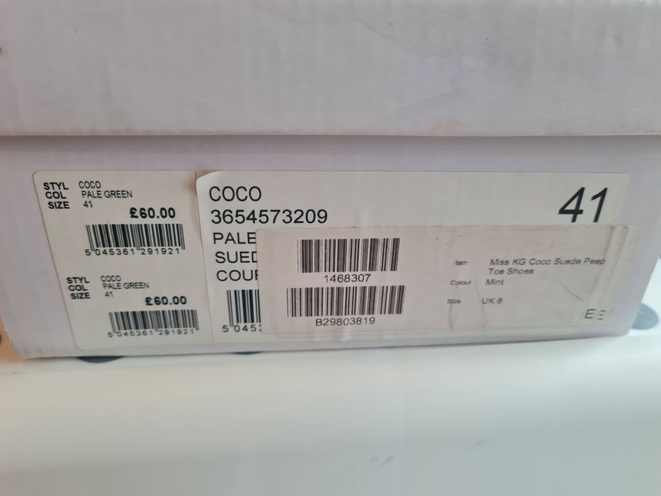 Обувки на ток от естествен велур 41 номер