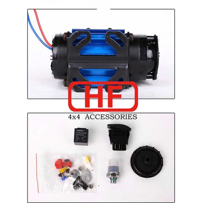 Compresor auto aer diferential blocabil blocant auto HF HighOutput 12V