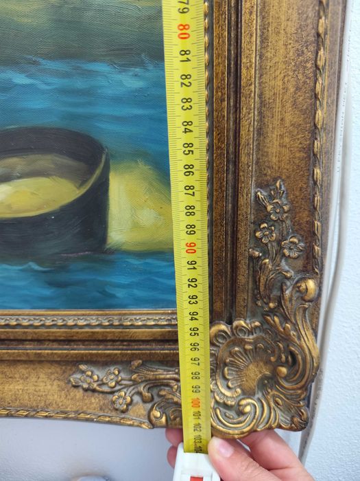 Tablou proveniență Italia pictură în ulei pe pânză foarte vechi