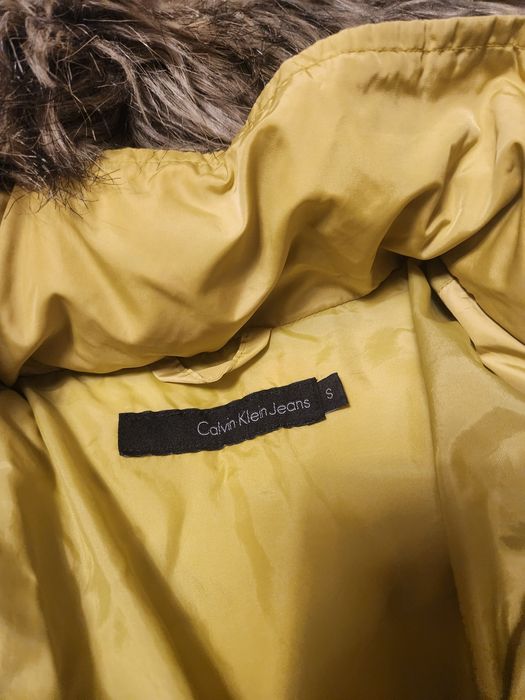 Дамско яке Calvin Klein, червено яке кожа, палто Bershka