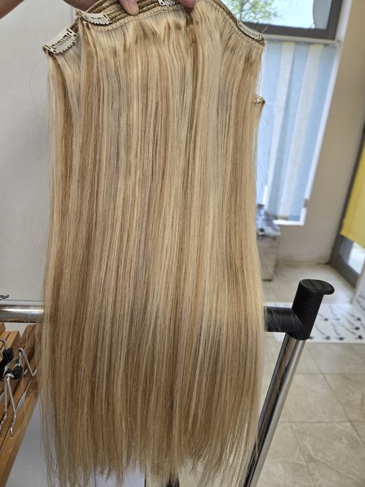 160 гр 50 см Естествена коса на кичури