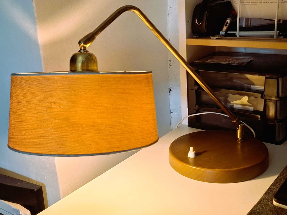 Lampa veioza Elvetia pt birou Frits Muller Temde Leuchten anii 60