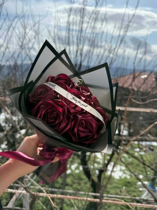 Букет от вечни рози