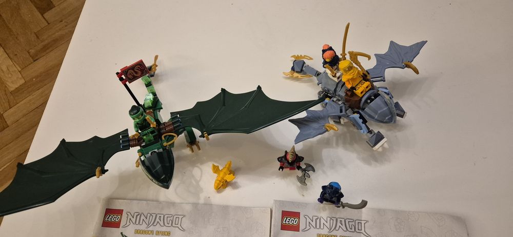 Lot 5 seturi LEGO Ninjago Dragons Rising (71828, 71829, 71810, 71864, 71840) + instrucțiuni