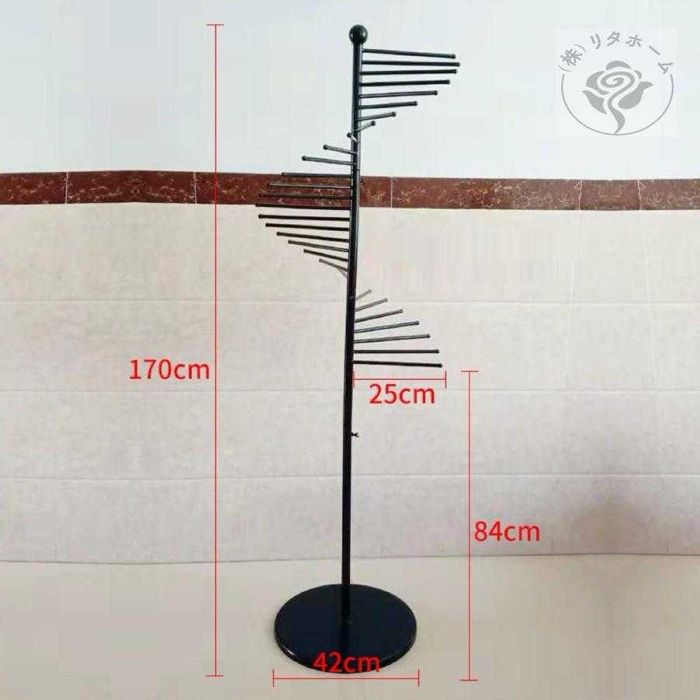 напольная спиральная стойка (вешалка) для шарфов