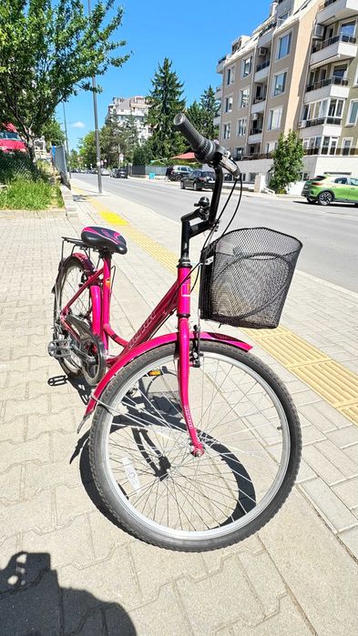 Градски велосипед с кошница и багажник - 26'' НАМАЛЕНА ЦЕНА