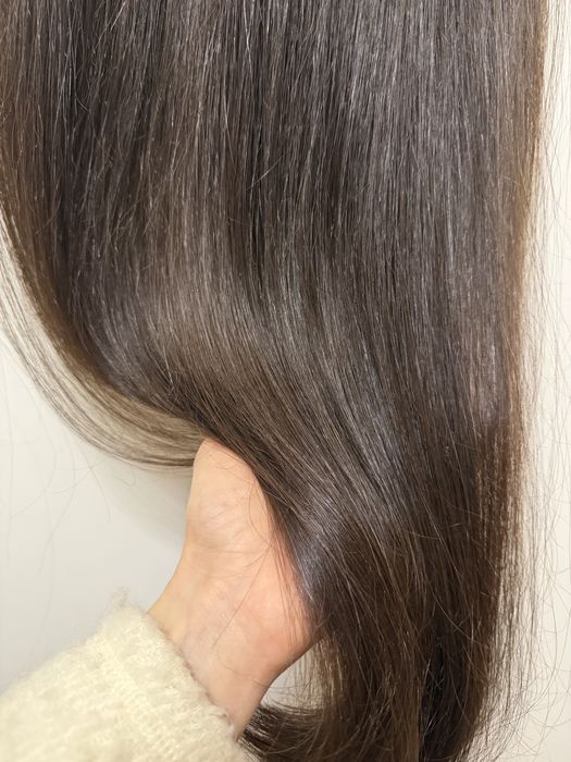 Естествена кестенява коса