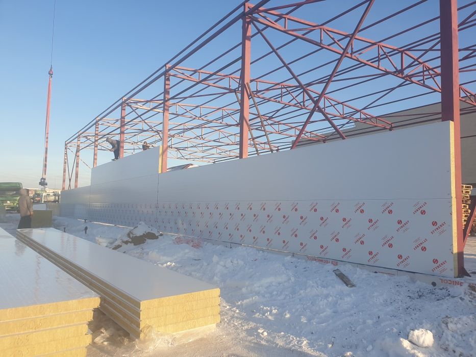 Сэндвич-панель, ЛСТК, производство и монтаж